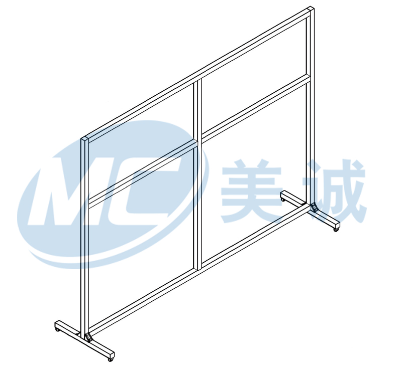 汽車(chē)生產(chǎn)線(xiàn)防護圍欄圖紙